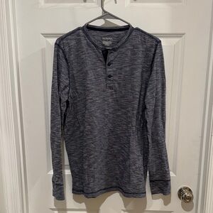 Merona Dark Gray Long Sleeve Henley